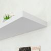 Estante De Pared Flotante De Madera Mdf Blanco De 23x60 Cm