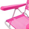 Pack 2 Sillas De Playa Asiento Bajo Reclinables 4 Posiciones Rosa De Aluminio Y Textileno Y 1 Carro Portasillas De Doble Despliegue