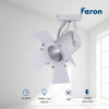 Feron Foco Led De Carril Trifásico | 12w, 230v, 1260lm, 4000k | Orientable 360°/90° | Focos Led De Carril, Blanco