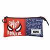 Spiderman Strife-estuche Portatodo Triple Hs, Rojo