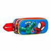 Spiderman Team-estuche Portatodo 3d Doble, Multicolor