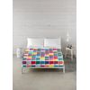 Juego De Sábanas Mosaic Colorfull Full Complet Pantone Cama 150