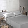 Sábana Encimera  Gris Palido Naturals Cama 90