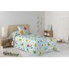 Colcha Bouti Points Lemon Ribbon Cama 105 Cm Reversible