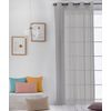 Cortina Con Ojales Lisa Gris Palido Naturals 140 X 260 Cms