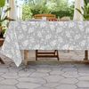 Sandal - Mantel De Tela Estampado Y Antimanchas - Mantel Para Interior Y Exterior -  Medidas 140x250  - Soft Leaves Gris