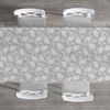 Sandal - Mantel De Tela Estampado Y Antimanchas - Mantel Para Interior Y Exterior -  Medidas 140x250  - Soft Leaves Gris