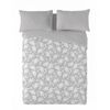 Sandal - Funda Nórdica Estampada Cama 90 - Algodón Extrasuave - Incluye  1 O 2 Fundas De Almohada - Soft Leaves Gris