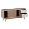 Mueble De Tv Kensy 120 X 34 X 54,5 Cm Natural Madera Blanco