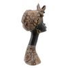 Figura Decorativa 27 X 23,5 X 52 Cm Africana