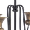 Candelabro 27,5 X 27,5 X 44,5 Cm Negro Dorado Metal