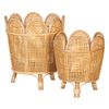 Set De Maceteros 34 X 34 X 43,5 Cm - Bigbuy Garden. Natural