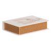 Caja Decorativa Flores Lona 24 X 18 X 6 Cm Dmf (2 Piezas)