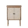 Armario Shabby Chic 64 X 37 X 86 Cm Natural Madera Blanco