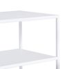 Recibidor Square Metal Blanco 80 X 30 X 80 Cm (3 Piezas)