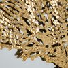 Decoración De Pared 70 X 3,5 X 70 Cm Cristal Dorado Metal