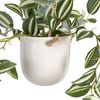 Planta Decorativa 24 X 35 X 25 Cm Blanco Verde Pvc