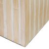 Portavelas Beige Bambú Madera Mdf 10,5 X 10,5 X 21 Cm