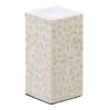 Portavelas Beige Nácar Madera Mdf 10,5 X 10,5 X 21 Cm