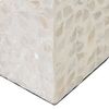 Portavelas Beige Nácar Madera Mdf 10,5 X 10,5 X 21 Cm