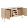 Aparador Marie Natural Madera 140 X 40 X 76 Cm Dmf