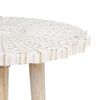 Mesa Auxiliar Madera 45 X 45 X 53 Cm - Bigbuy Home. Blanco