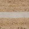 Alfombra Natural Blanco Yute 170 X 70 Cm