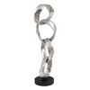 Figura Decorativa 21 X 15 X 63 Cm Negro Plata