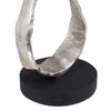 Figura Decorativa 21 X 15 X 63 Cm Negro Plata