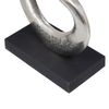 Figura Decorativa 18,5 X 8 X 34 Cm Negro Plata