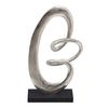 Figura Decorativa 24 X 10 X 42 Cm Negro Plata