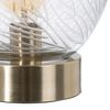 Lámpara De Mesa Cristal Dorado Metal 220 V 240 V 22 X 22 X 31 Cm