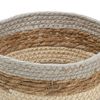 Juego De Cestos Natural Gris 17 X 17 X 20 Cm Fibra Natural (3 Piezas)