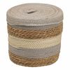 Cesta Multiusos 28 X 28 X 36 Cm Natural Gris Fibra Natural (3 Piezas)