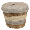 Cesta Multiusos 28 X 28 X 36 Cm Natural Gris Fibra Natural (3 Piezas)