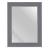 Espejo De Pared 66 X 2 X 86 Cm Gris Madera Blanco