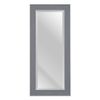 Espejo De Pared 56 X 2 X 126 Cm Gris Madera Blanco