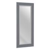 Espejo De Pared 56 X 2 X 126 Cm Gris Madera Blanco