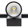 Foco De Carril Led  40w 3600lm Cri90 4200ºk Trifásico Ugr17 50.000h [jw-tr40w-black-w]