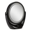 Espejo Iluminado Maquillaje Led 4200ºk Ø14,2cm Recargable-regulable Negro 40.000h [sun-esled-01-b]