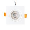 Foco Downlight Led 7w  630lm 4200ºk Rectangular Basculante 40.000h [ho-dlpl-cuad-7w-w]