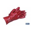 Guante Pvc Estanco Rojo De 35 Cms.