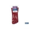 Guante Pvc Estanco Rojo De 35 Cms.