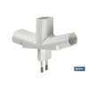 Adaptador Multivia 3 Vias (10a-250v)