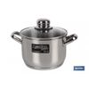 Cacerola Inox Induc.2.l Mod Polenta T/vidrio Ø160 Mm