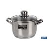 Cacerola Inox Induc.8.8l Mod Polenta T/vidrio Ø260 Mm