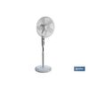 Ventilador Modelo Ábrego 5 Palas Temporizador 55w Blanco