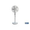 Ventilador Modelo Ábrego 5 Palas Temporizador 55w Blanco