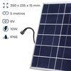 Foco Led De Exterior Solar Con Panel Solar Y Mando 10w 6500k 400lm