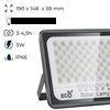 Foco Led De Exterior Solar Con Panel Solar Y Mando 10w 6500k 400lm